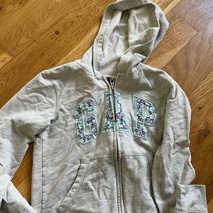 Girls Gap Hoodie with Flower Logo